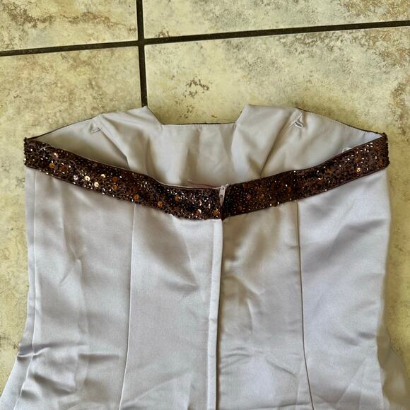 Bari Jay size 6 Lavender Sequin Beaded Mermaid Dress NWT Special Occasion - Picture 6 of 16